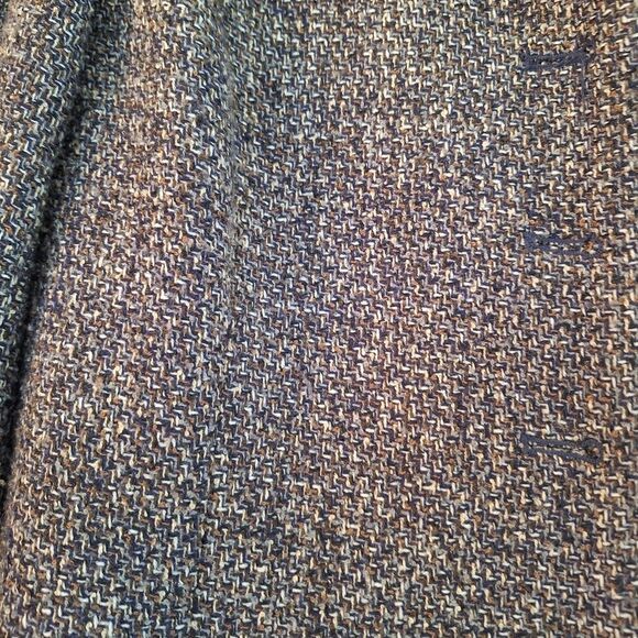 Boucle Tweed Blazer Blue Lined Career Button Up Jacket size 8 Coldwater Creek - Picture 7 of 8